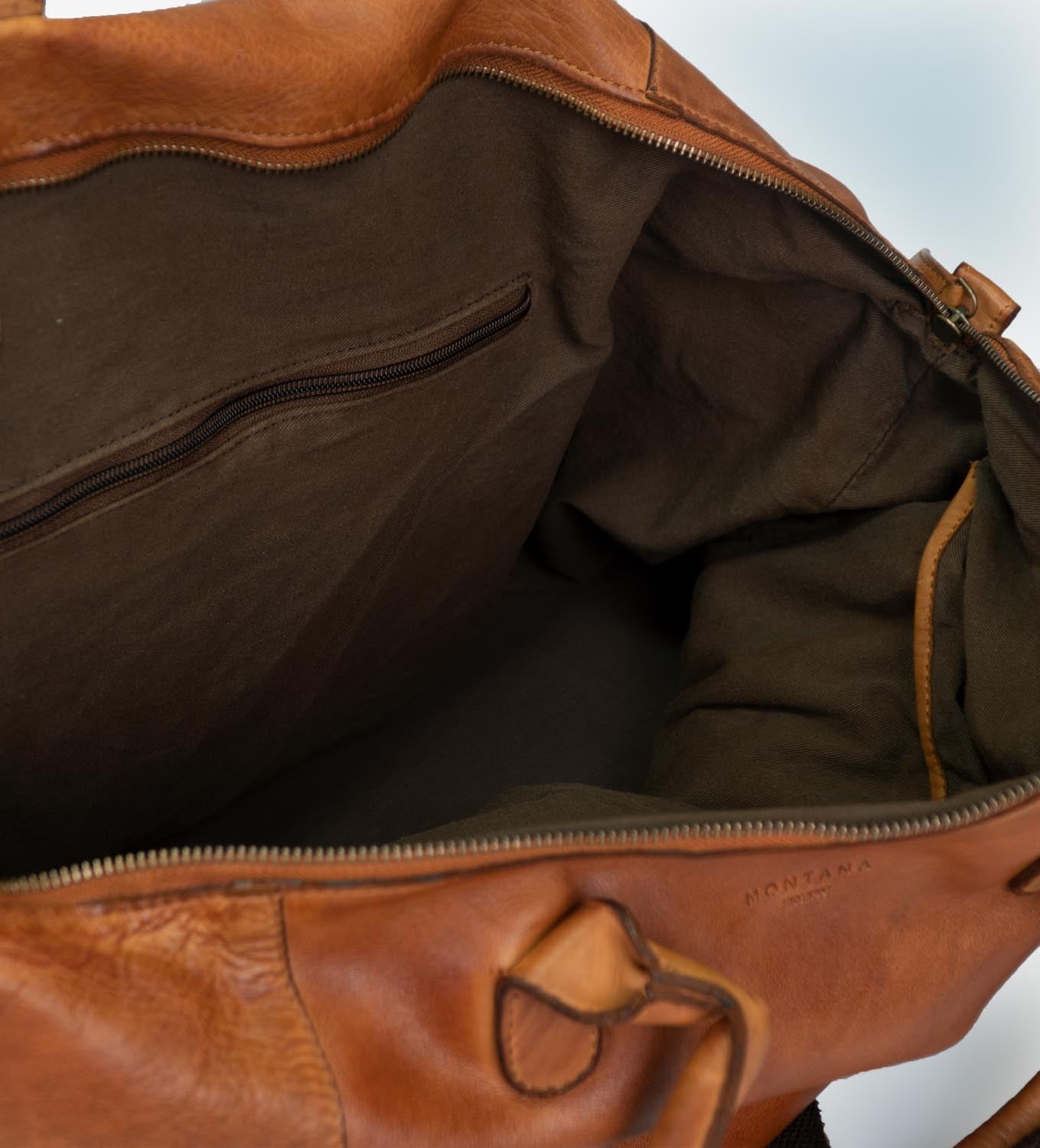 Montana est. 1957 Butte Urban Travelbag Cognac