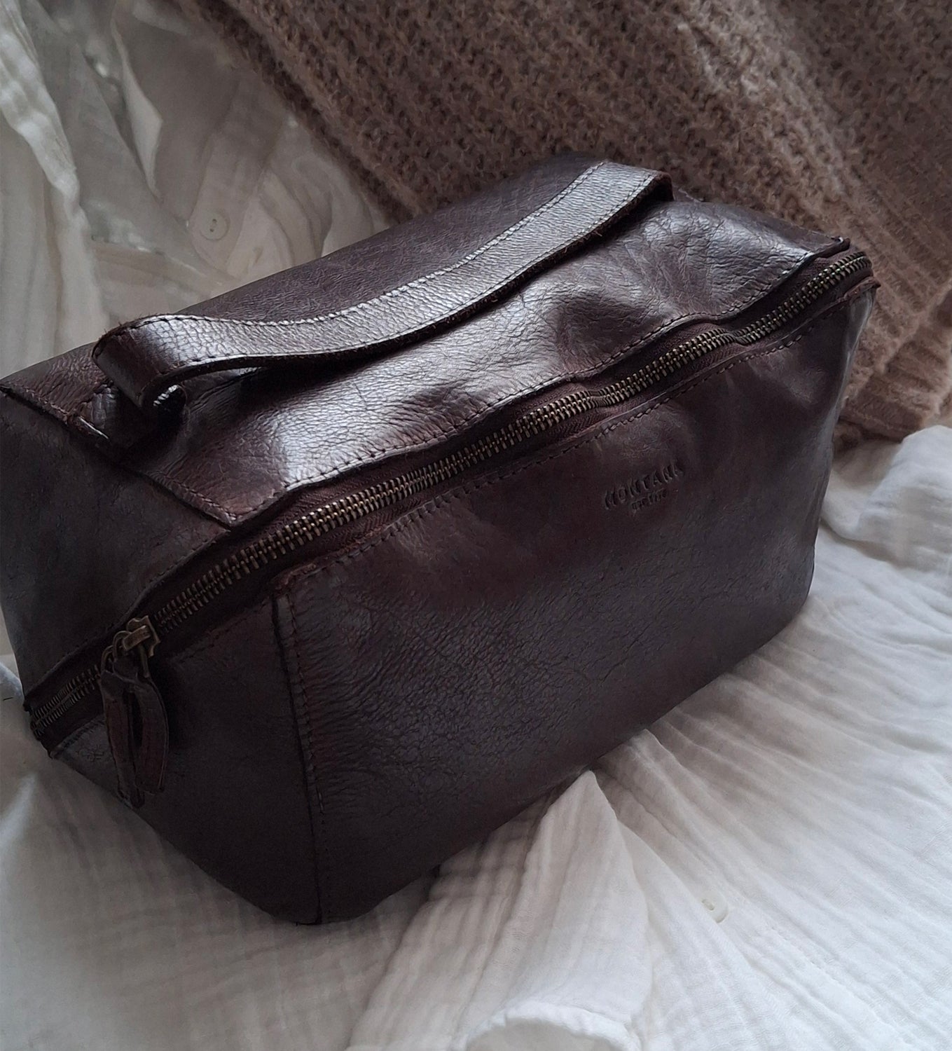 Montana est. 1957 Dillon Toiletbags Brown