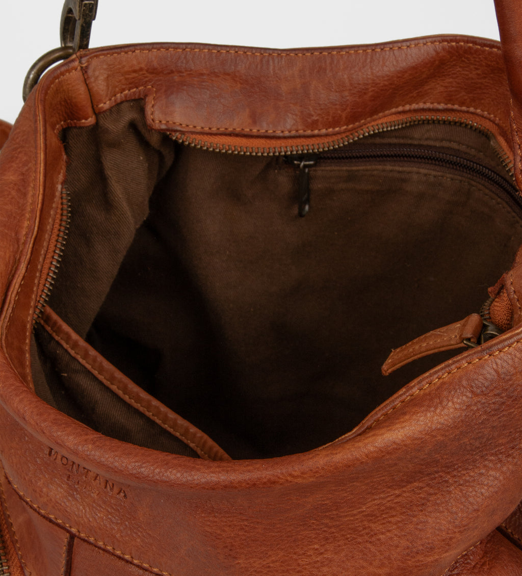 Montana est. 1957 Kinsey Urban Bags Cognac