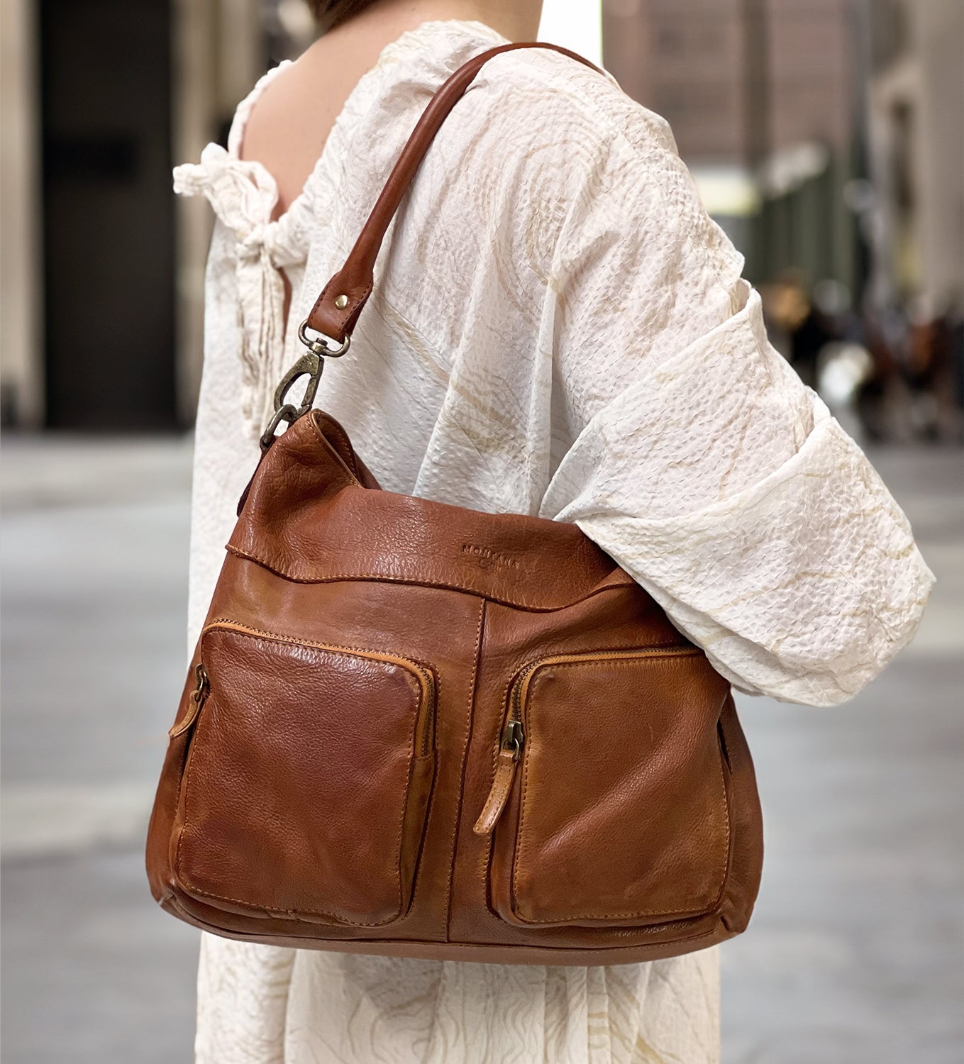 Montana est. 1957 Kinsey Urban Bags Cognac