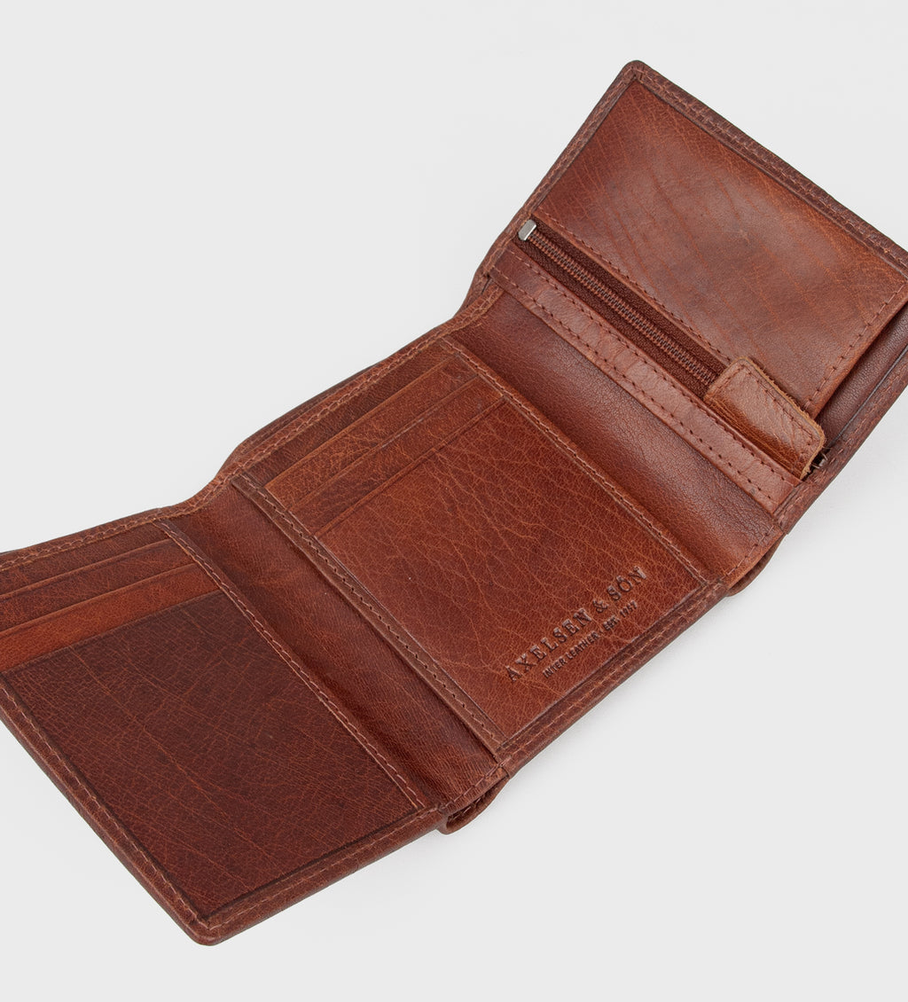 Montana est. 1957 Lille 3 foldet pung Wallet Cognac