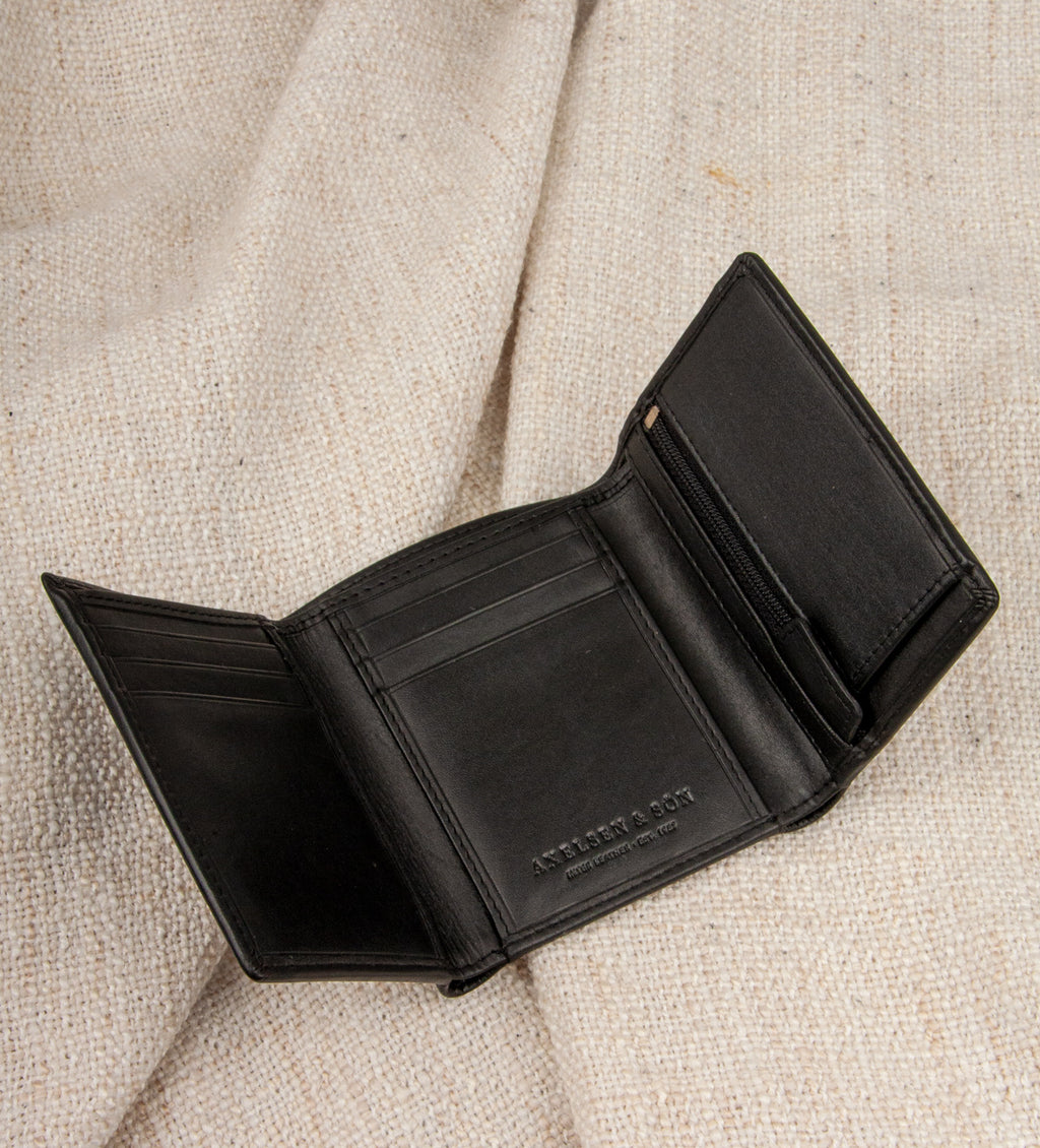 Montana est. 1957 Lille 3 foldet pung Wallet Black