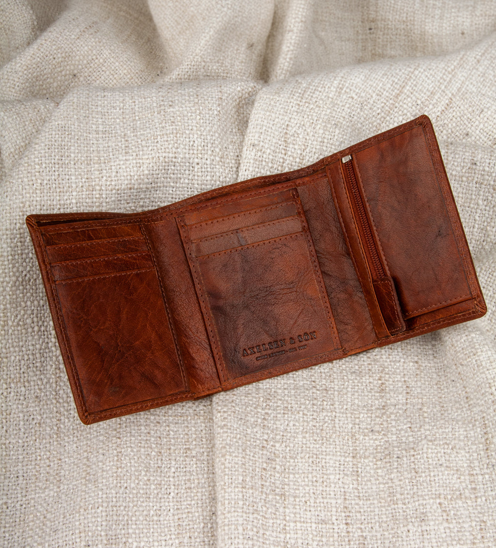 Montana est. 1957 Lille 3 foldet pung Wallet Cognac