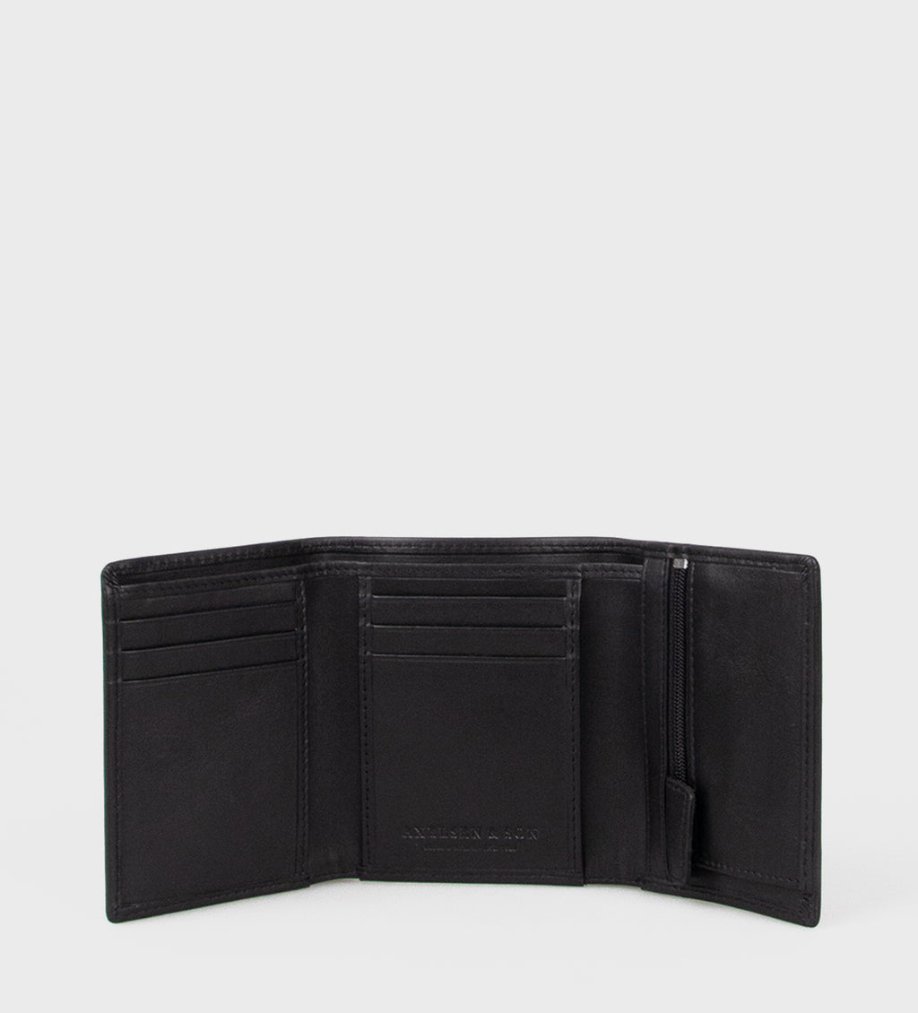 Montana est. 1957 Lille 3 foldet pung Wallet Black