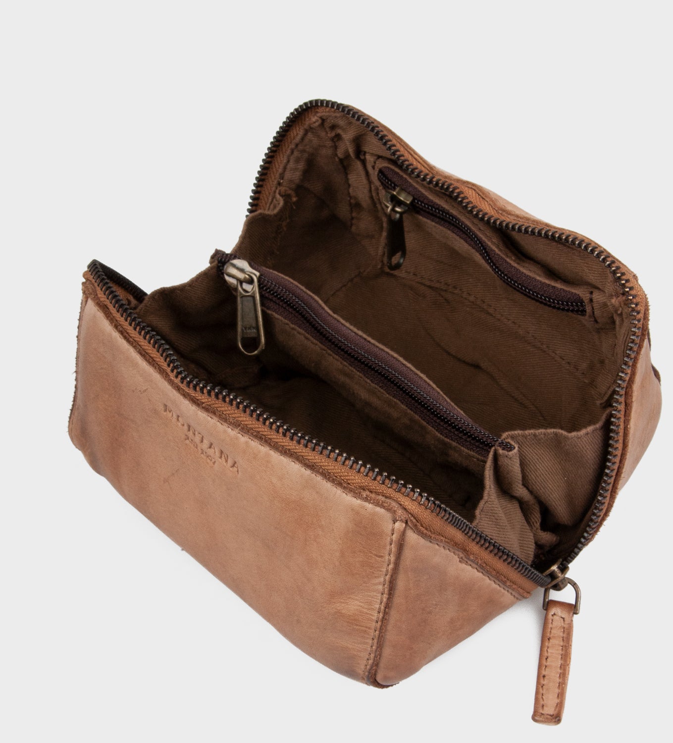Montana est. 1957 Willow Toiletbags Walnut