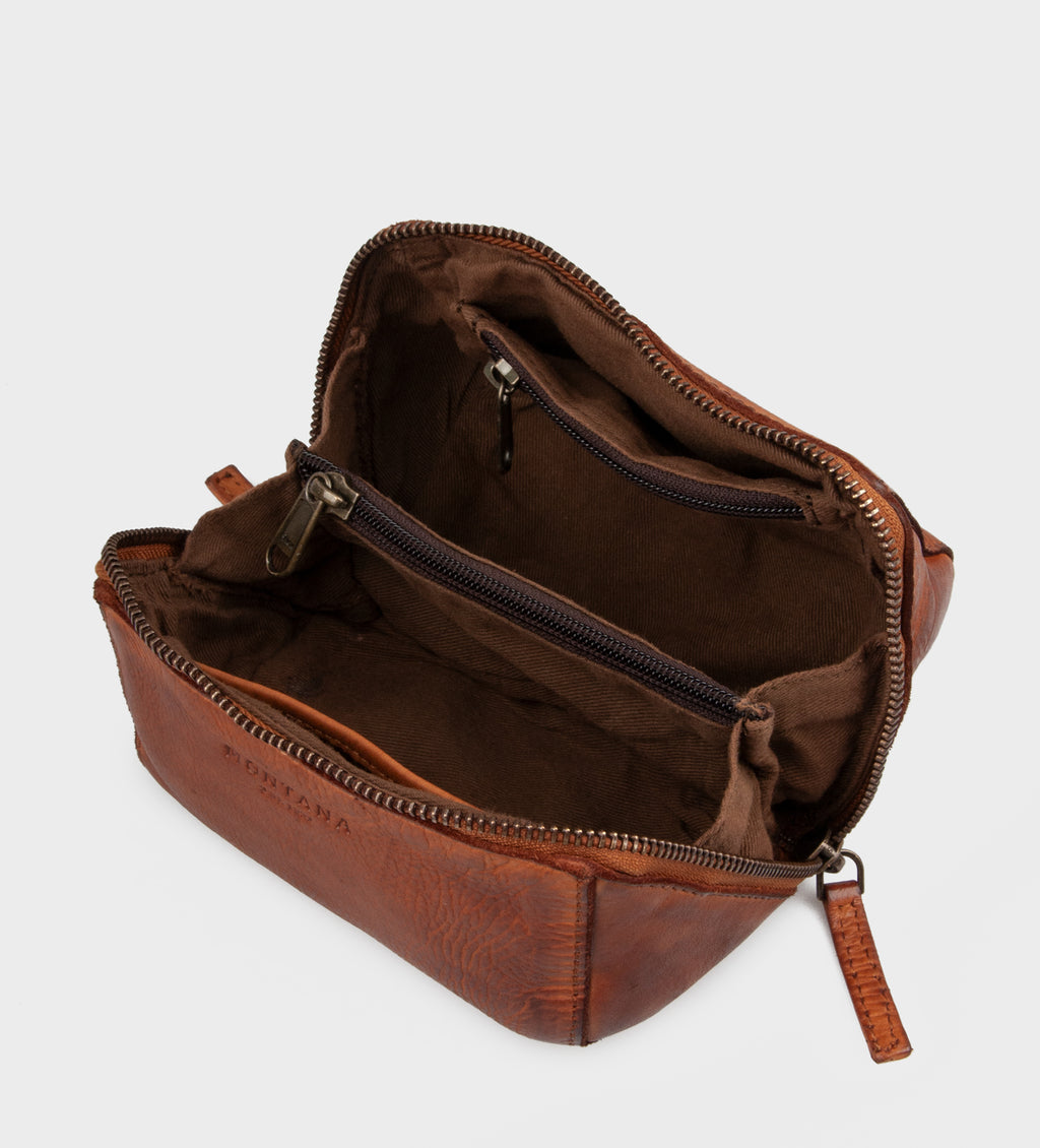 Montana est. 1957 Willow Toiletbags Cognac